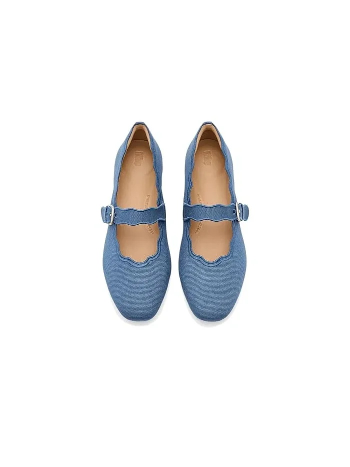 Туфли балетки с волнообразным краем Delicato FitFlop — 3