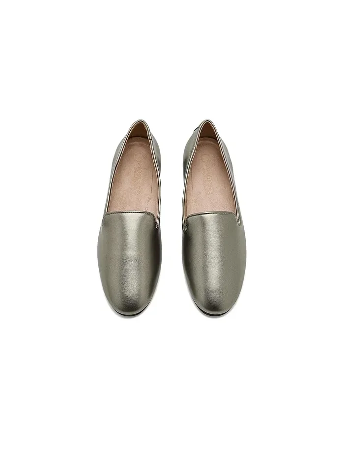 Балетки на плоской подошве с мыском almond toe Ishani Journee Collection — 3