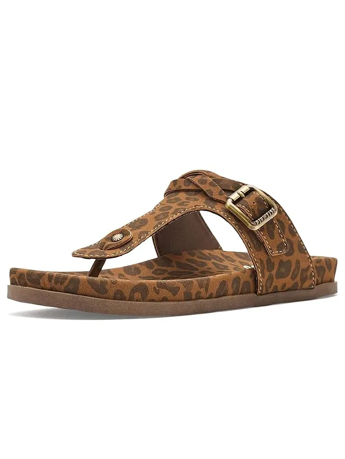 Сандалии-вьетнамки с пряжкой Lakeshore Blowfish Malibu, Leopard — 1