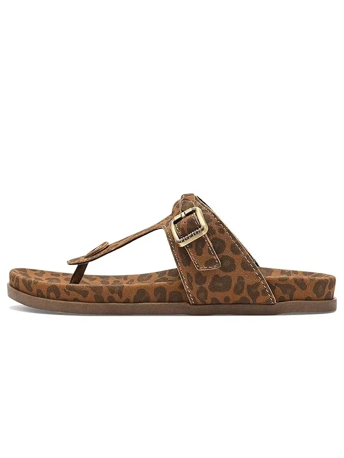 Сандалии-вьетнамки с пряжкой Lakeshore Blowfish Malibu, Leopard — 5