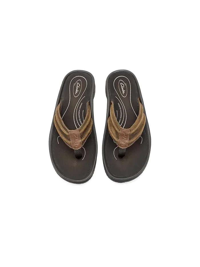 Шлепки кожаные Wesley Surf Clarks — 3