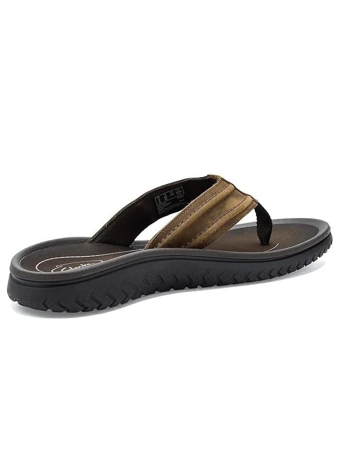 Шлепки кожаные Wesley Surf Clarks — 4