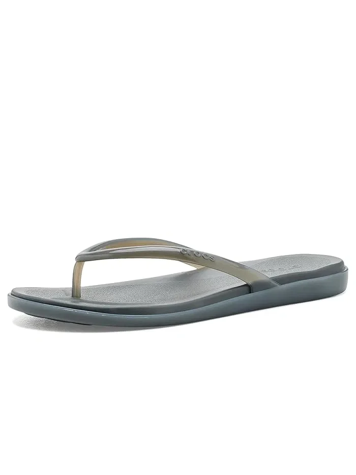 Сандалии-вьетнамки Miami Round Toe Crocs, Carbon Jelly — 2