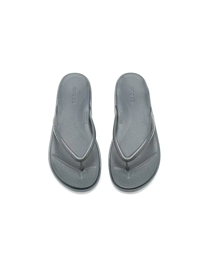 Сандалии-вьетнамки Miami Round Toe Crocs, Carbon Jelly — 3