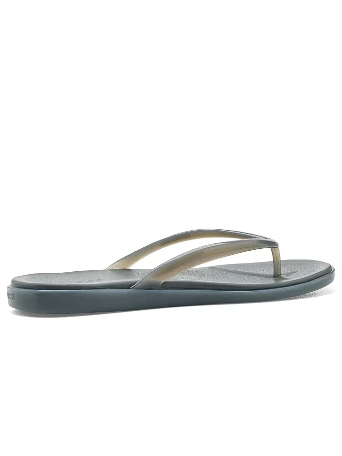 Сандалии-вьетнамки Miami Round Toe Crocs, Carbon Jelly — 4