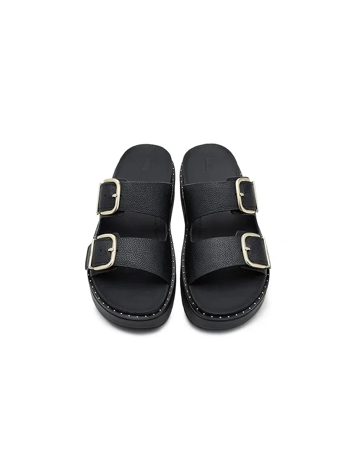 Шлепанцы FitFlop Gen FF Max Buckle Tumbled Leather — 3