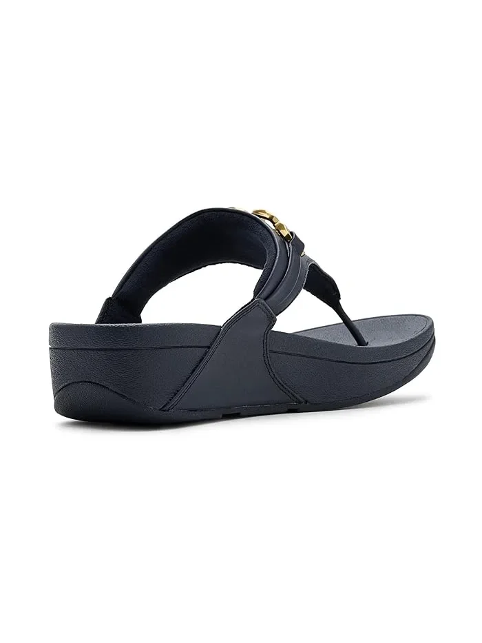Шлепанцы Lulu Square-Chain Leather Toe-Post FitFlop — 4