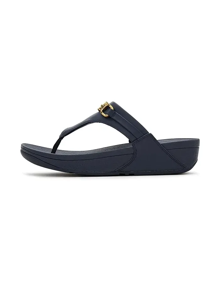 Шлепанцы Lulu Square-Chain Leather Toe-Post FitFlop — 5