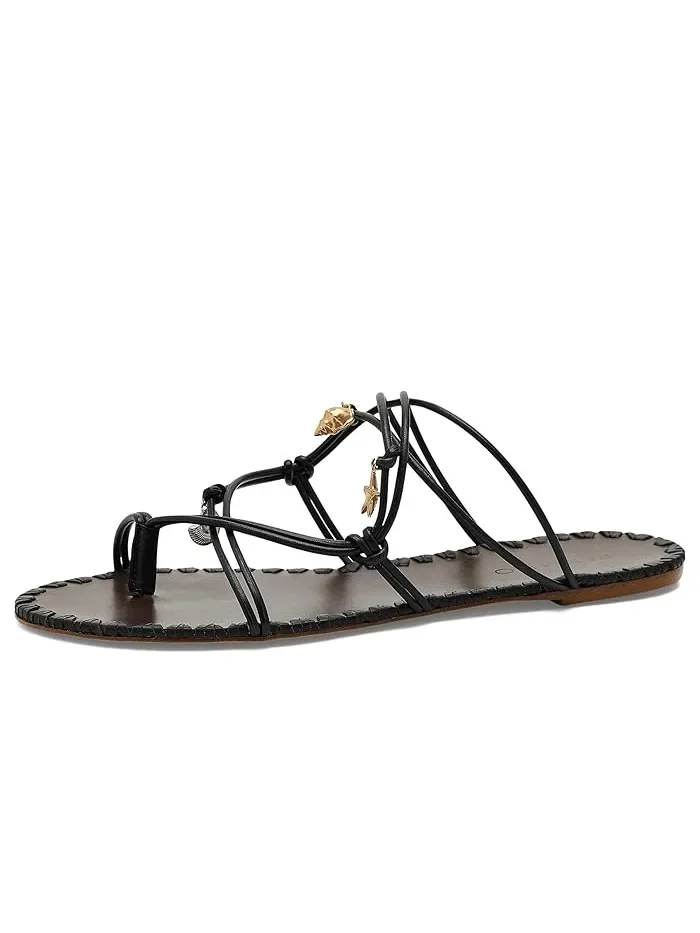 Сандалии с ремешками Sea Flat Sandals FARM Rio — черный