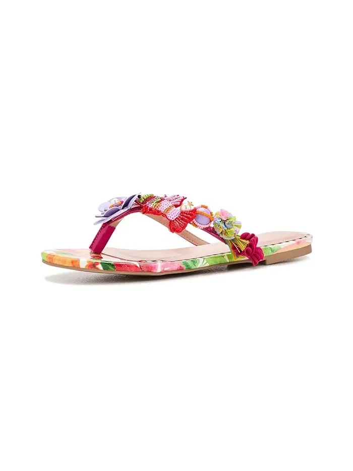 Сандалии с цветочным принтом Doloris Blue by Betsey Johnson — 1