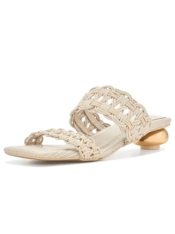 Туфли-лодочки из рафии с открытым носком Clover Circus NY by Sam Edelman — 1