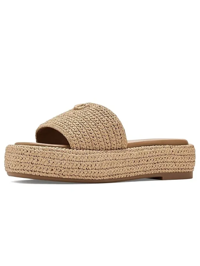 Сандалии платформа Sculpted C Raffia Flatform COACH — 1