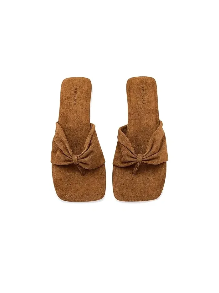 Сандалии Tia Ruched Vegan Suede Sandals Free People — 3