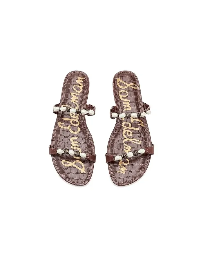 Сандалии с бусинами Cian Sam Edelman, Burnt Brandy — 3