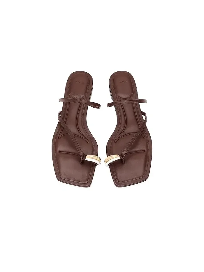 Сандалии с металлическим кольцом Polli Strappy Vince — 3