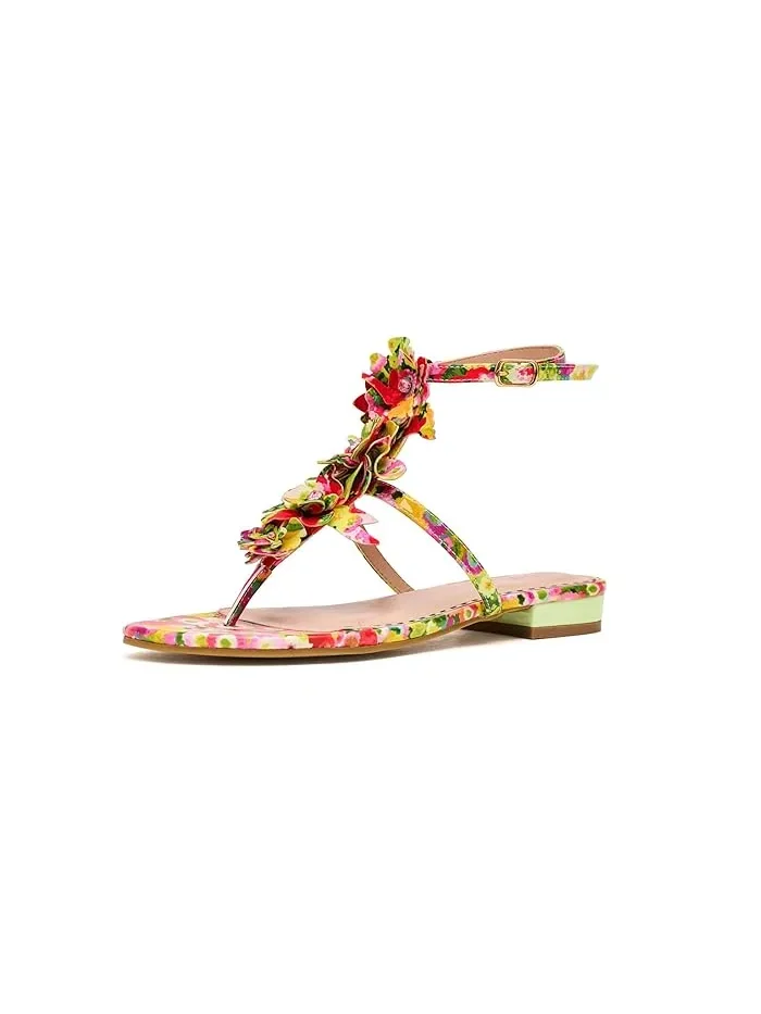 Сандалии с цветочным аппликациями Kenedy Blue by Betsey Johnson — 2