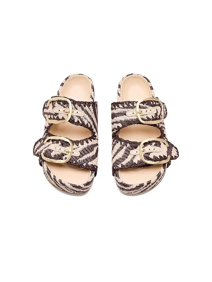 Сандалии с двумя ремнями Nico Loeffler Randall, Vintage Zebra — 3