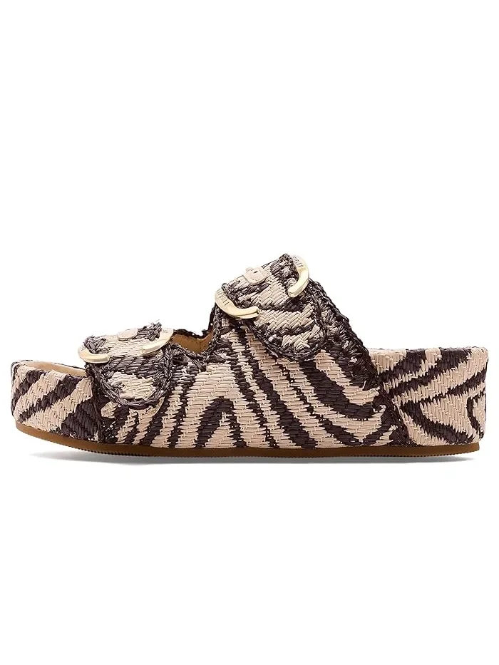 Сандалии с двумя ремнями Nico Loeffler Randall, Vintage Zebra — 5