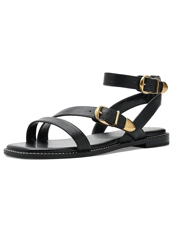 Сандалии плоские с двойной пряжкой Neiko Vince Camuto — 2