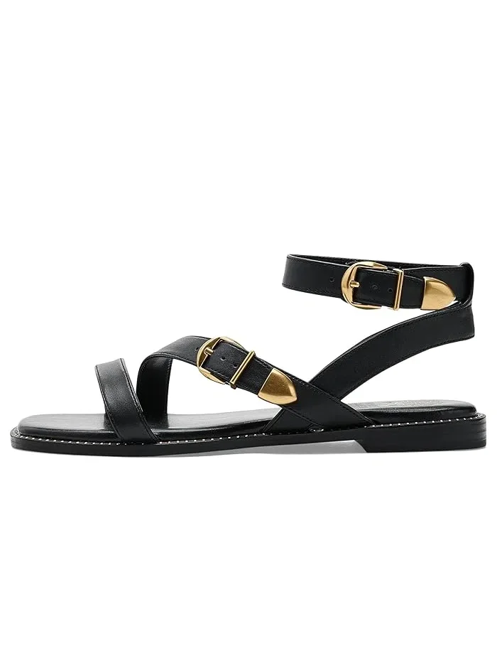 Сандалии плоские с двойной пряжкой Neiko Vince Camuto — 5