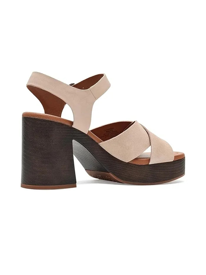 Сандалии на каблуке с перекрестными ремешками Carsen Cross Strap Lucky Brand, Cannellini — 4