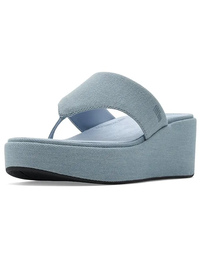 Босоножки с каблуком Platfforms Denim Wedge FitFlop — 1