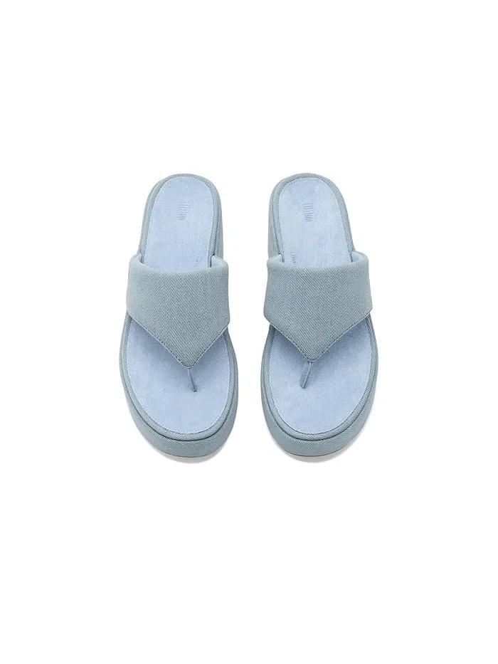 Босоножки с каблуком Platfforms Denim Wedge FitFlop — 3