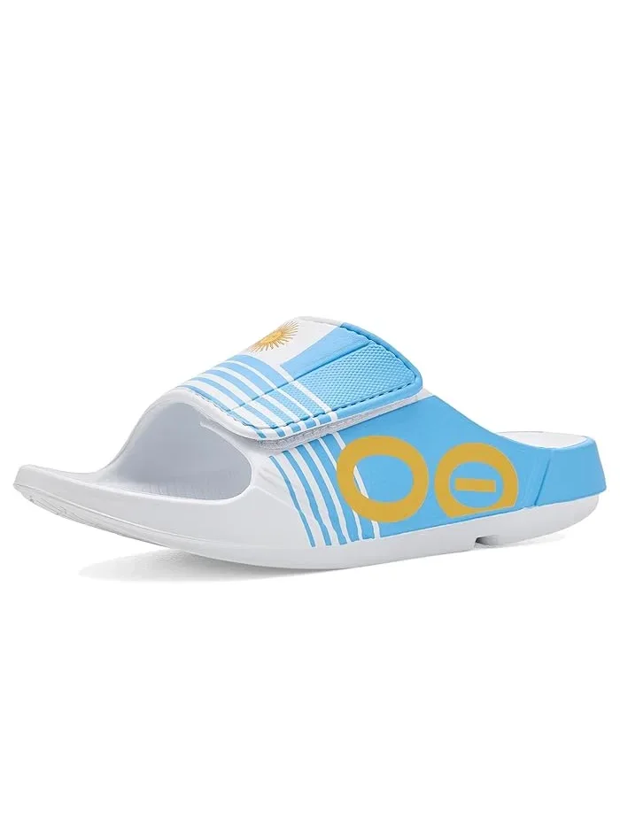Сандалии спортивные Ooaah Sport Slide Limited OOFOS, Argentina Flag — 1