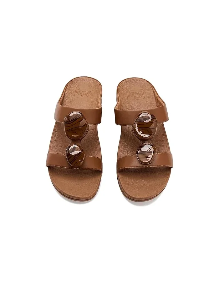 Сандалии с мраморными вставками Fino Marbled-Stone H-bar FitFlop — 3