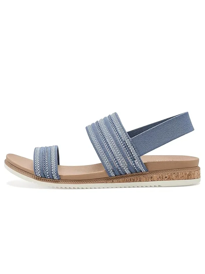 Сандалии с открытым носком Bobs Desert Kiss Low - Breezy Stripe BOBS from SKECHERS — 5