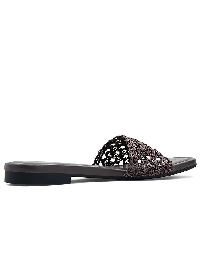 Сандалии Ellie Slides Dark Mocha Mesh — 4