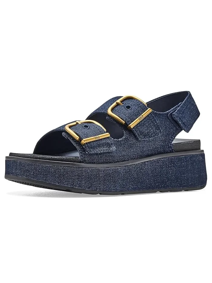 Сандалии FitFlop Gen FF Max с пряжкой джинсовые — 2