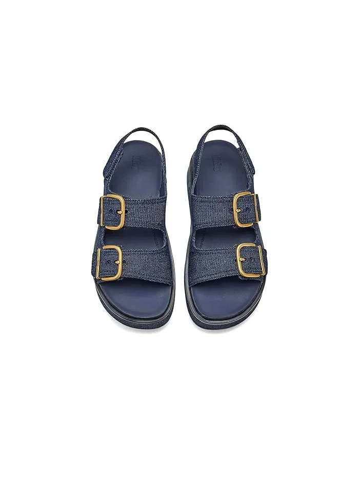 Сандалии FitFlop Gen FF Max с пряжкой джинсовые — 3
