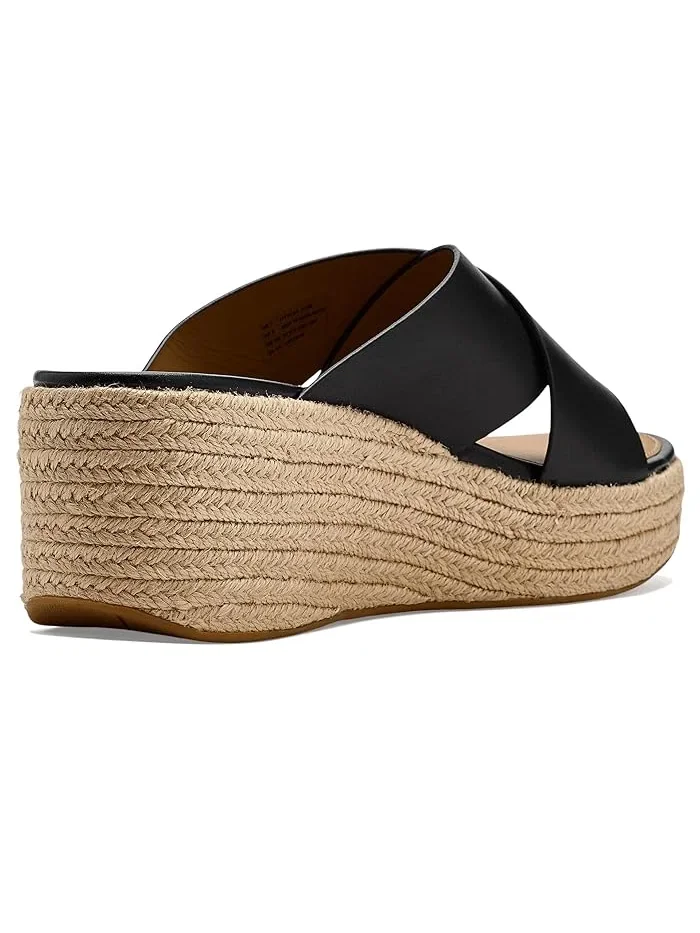 Сандалии-Шлепанцы Leather Wedge Cross Slides FitFlop — 4