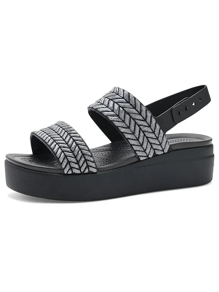 Сандалии платформа на каблуке Brooklyn Low Wedges Crocs — 2