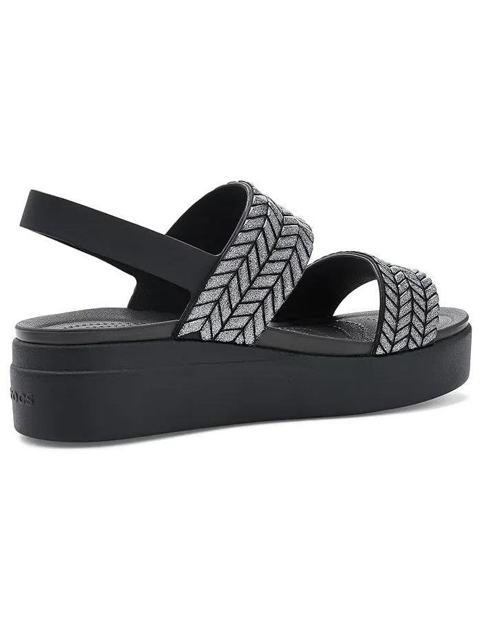 Сандалии платформа на каблуке Brooklyn Low Wedges Crocs — 4