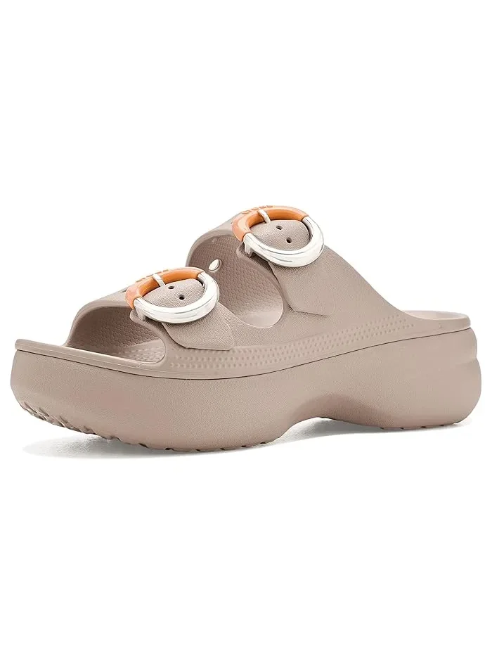 Сандалии на платформе Saturday Buckle Crocs — 1