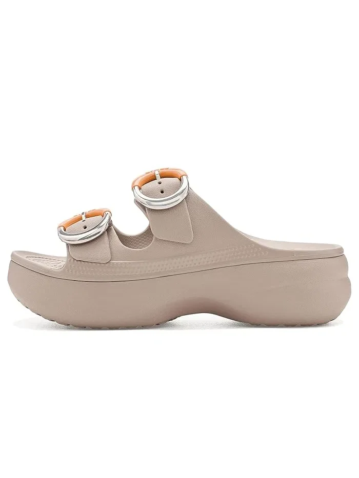Сандалии на платформе Saturday Buckle Crocs — 5