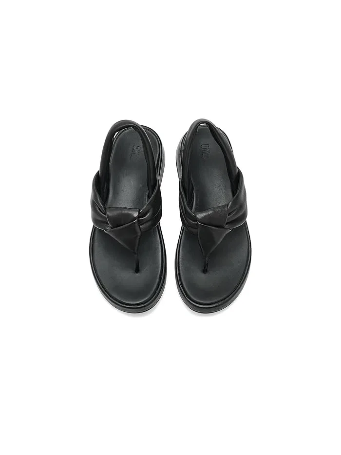 Сандалии с узлом кожаные F-Mode Knot FitFlop — 3