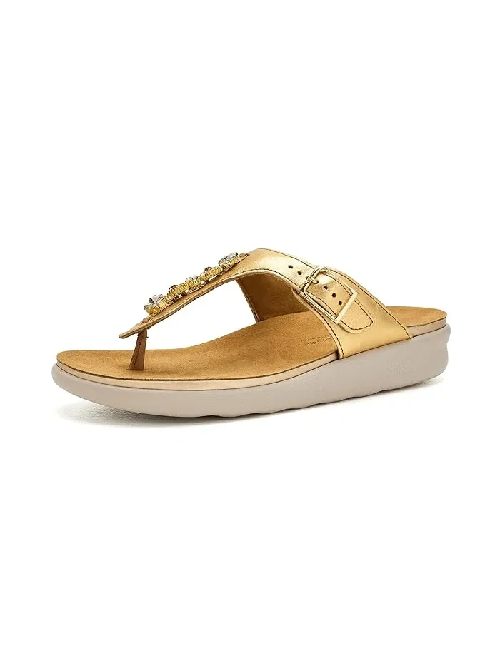 Сандалии Dazzle Comfort Thong SAS, 24K — 2