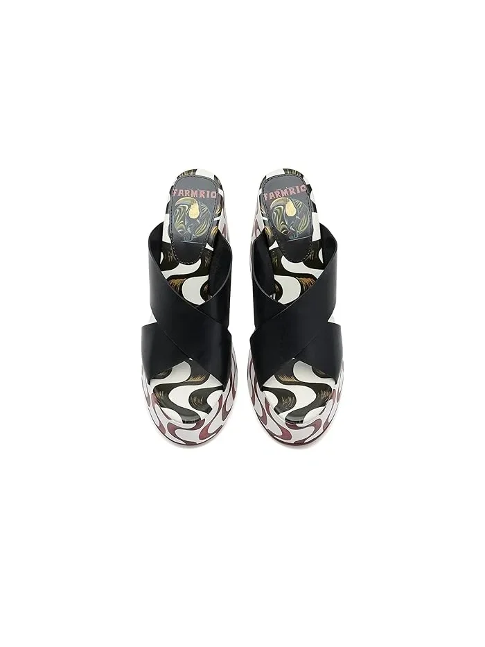 Босоножки на каблуке Copacabana Wedge Sandals FARM Rio — 3
