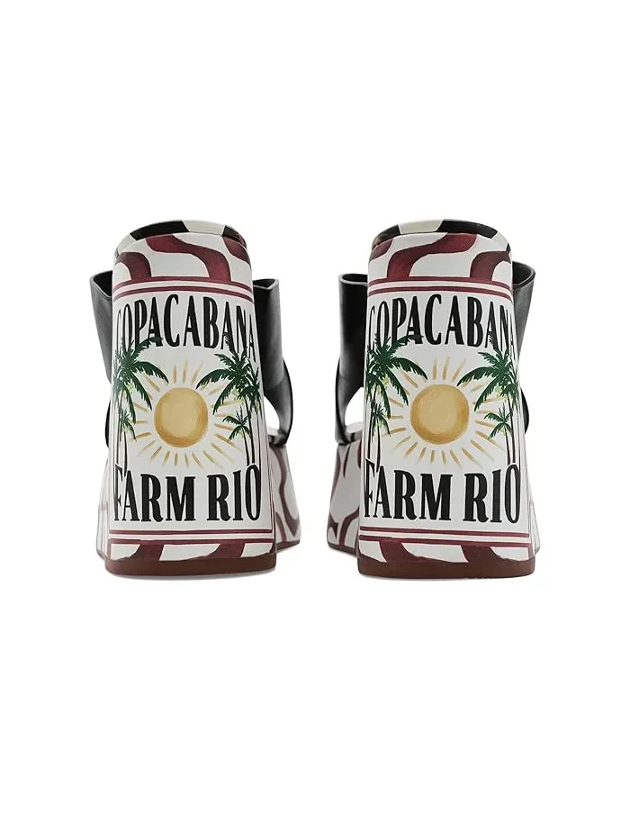 Босоножки на каблуке Copacabana Wedge Sandals FARM Rio — 5