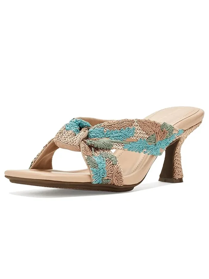 Босоножки на каблуке с узлом Anne Klein — 1