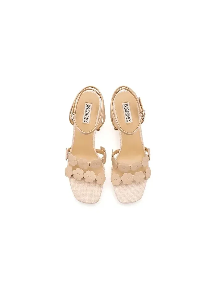 Босоножки на каблуке с цветком Waverly Badgley Mischka — 3