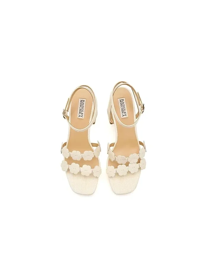 Туфли на каблуке с цветком Waverly Badgley Mischka — 3
