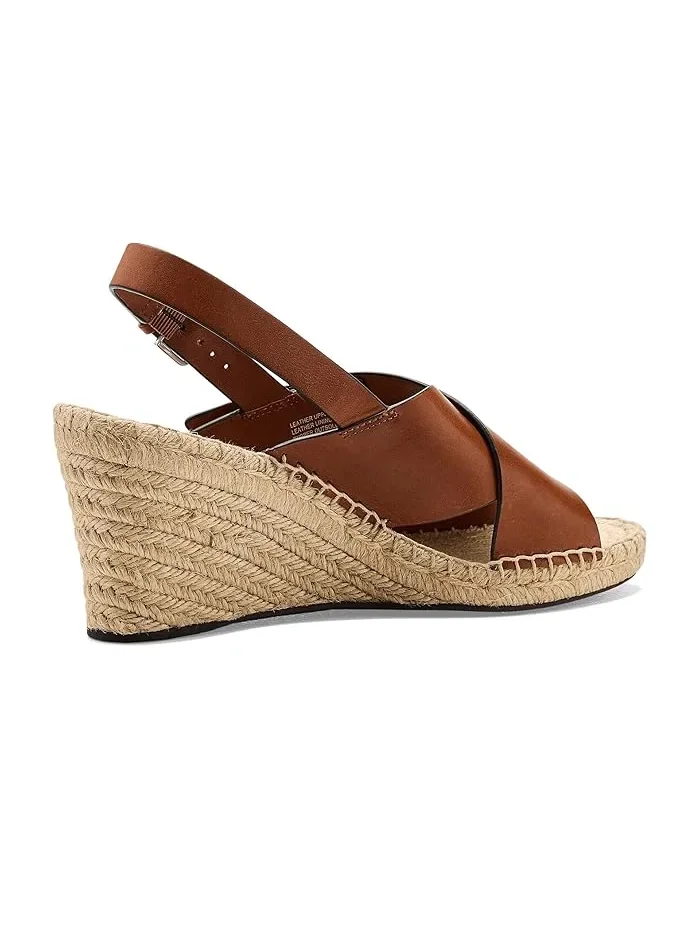 Босоножки на танкетке 85mm Turnlock Wedge Espadrille Tory Burch, Classic Cuoio — 4