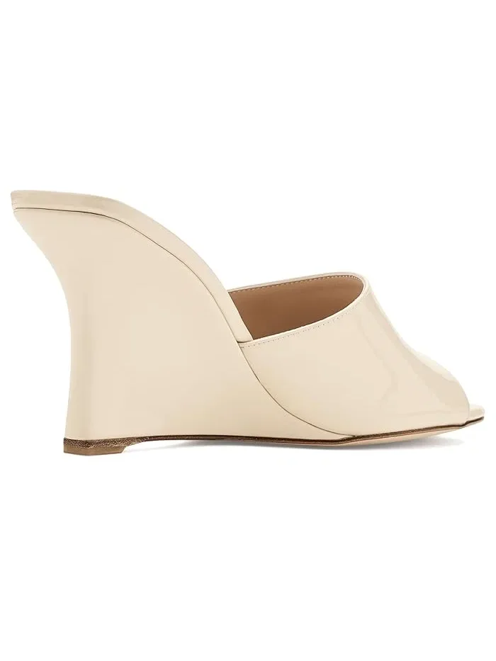 Туфли Vinnie Wedge Mule 85 Stuart Weitzman, Linen — 4