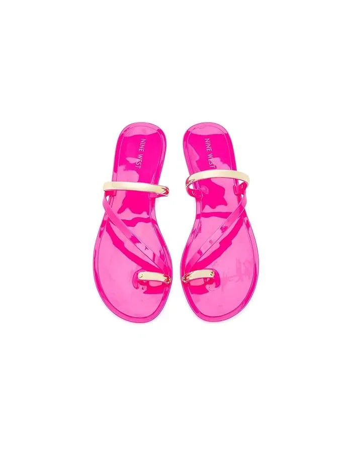 Босоножки с асимметричными ремешками Seashell Nine West — 3