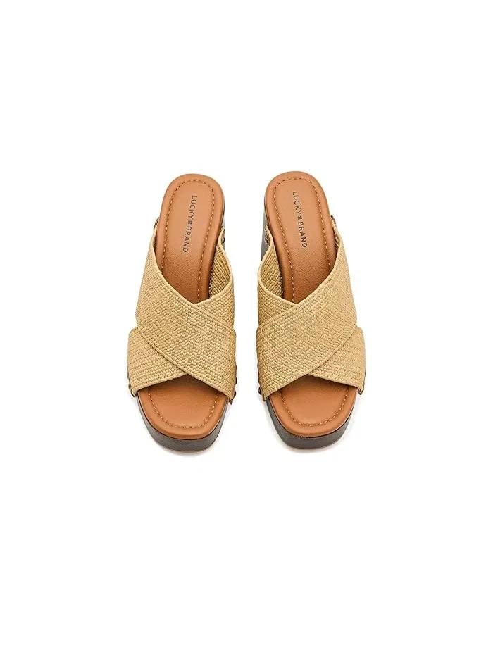 Босоножки на каблуке с перекрестными ремешками Casyna Lucky Brand — 3