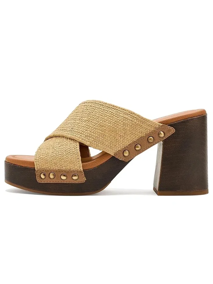 Босоножки на каблуке с перекрестными ремешками Casyna Lucky Brand — 5